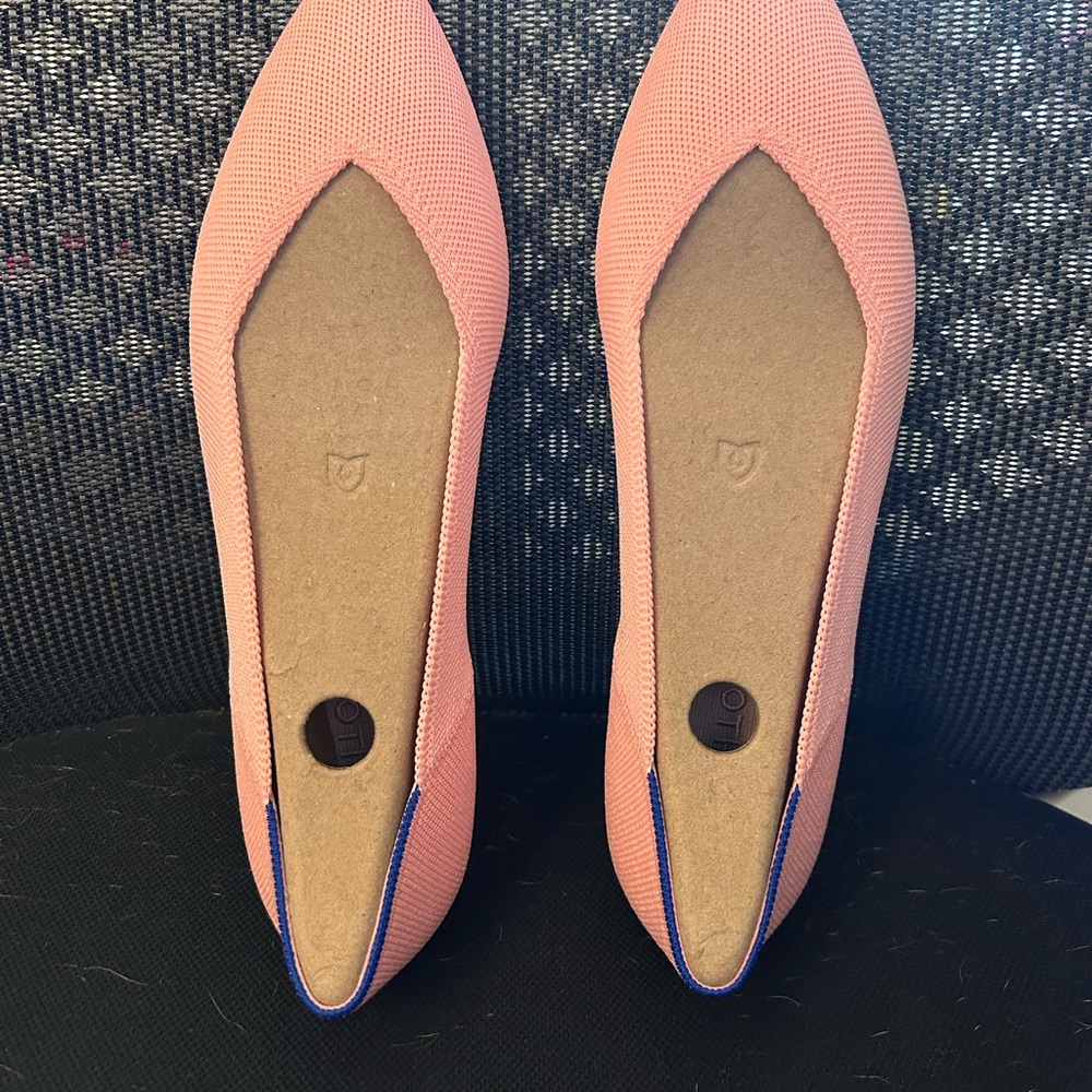 Rothy's Pink Flats Sleek Minimalist Design